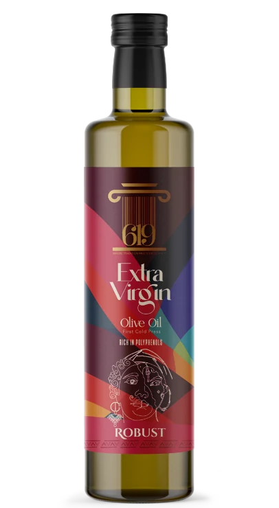 619 Extra Virgin Olive Oil Robust bottle