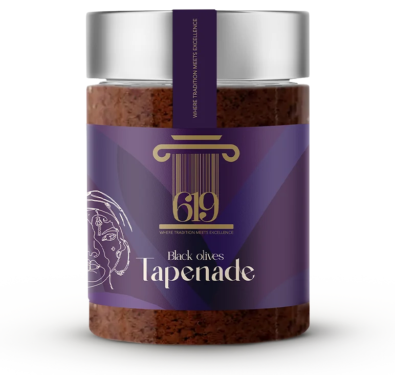 619 black olive tapenade jar